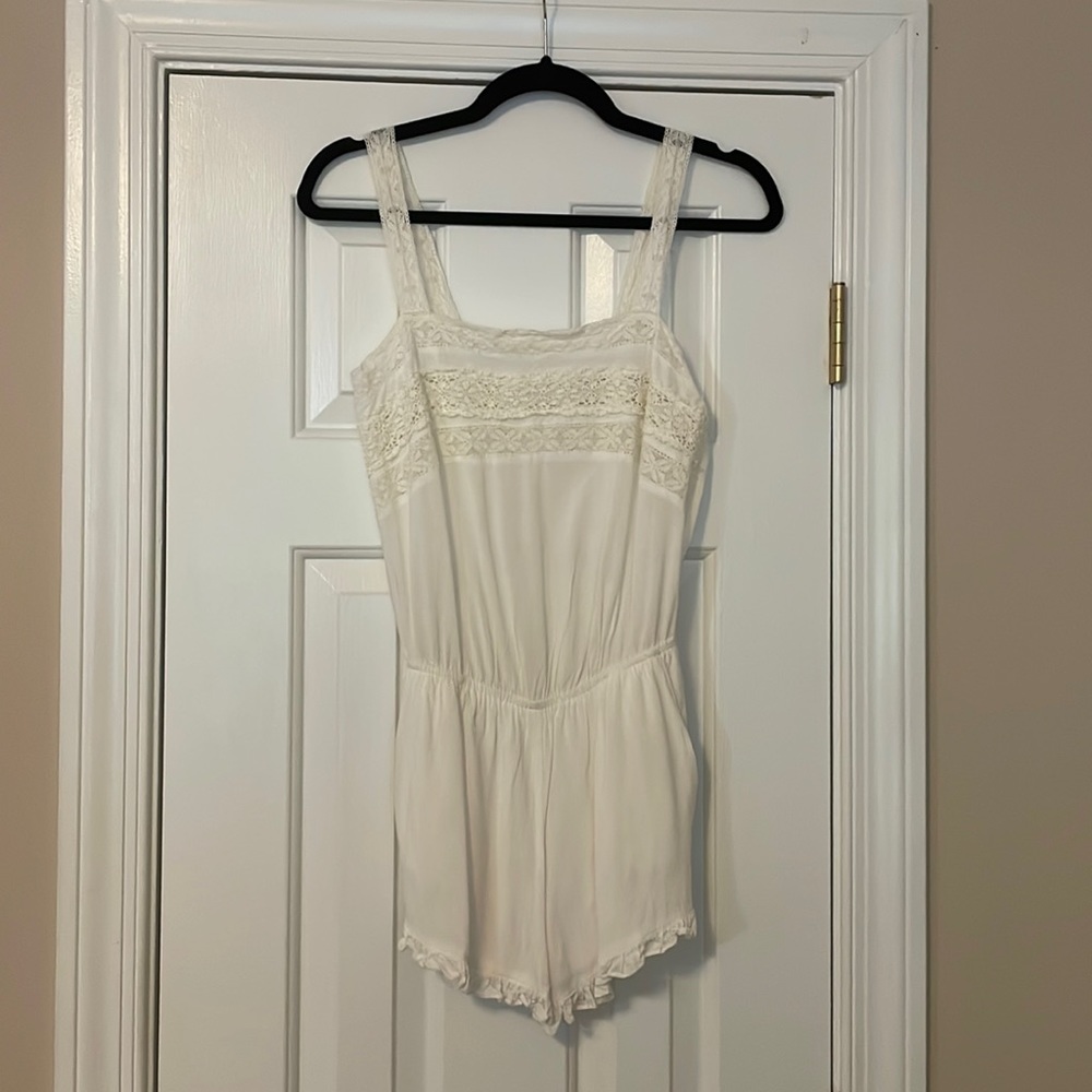 Cotton Candy white romper S